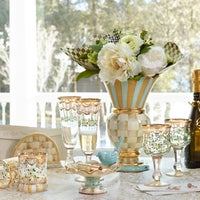 Parchment Check Great Vase