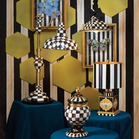 Courtly Check Ceramic Globe Canister