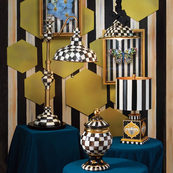 Courtly Check Ceramic Globe Canister image number 9