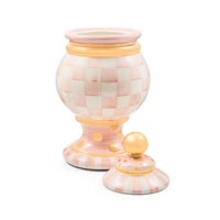 Rosy Check Ceramic Globe Canister