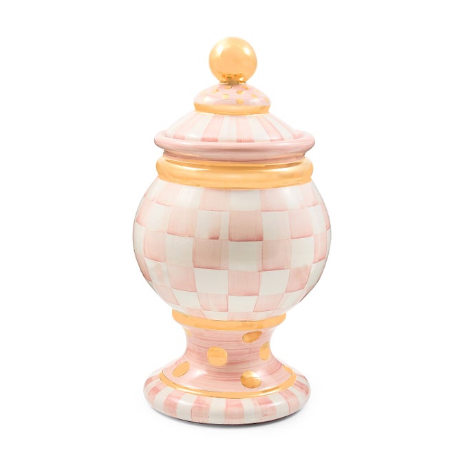 Rosy Check Ceramic Globe Canister image number 0