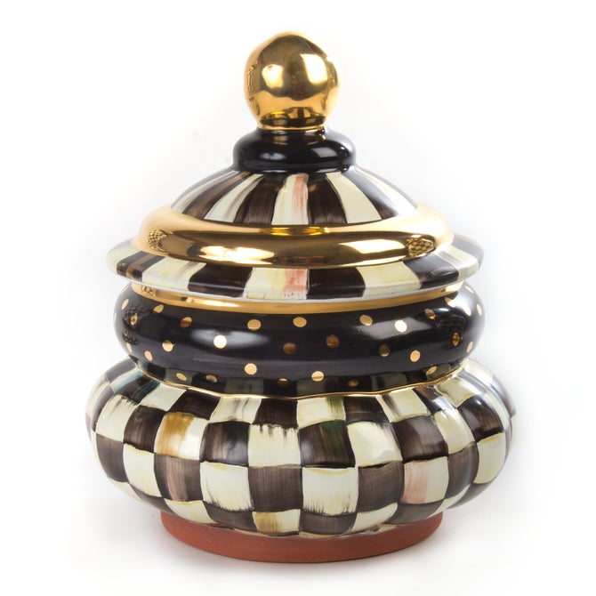 Courtly Check Ceramic Canister image number 0