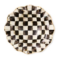 Courtly Check Medium Ceramic Fluted Serving Bowl