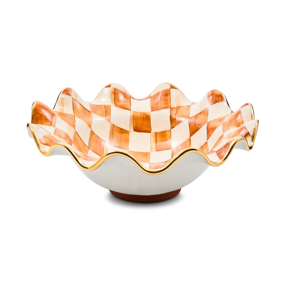 Ginger Check Ceramic Collection - Ginger Check, Serving Bowl mackenzie-childs Panama imagen 1