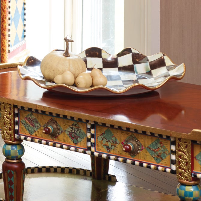 Courtly Check Ceramic Large Serving Platter image number 5