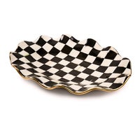 Courtly Check Ceramic Large Serving Platter