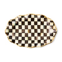 Courtly Check Ceramic Serving Platter
