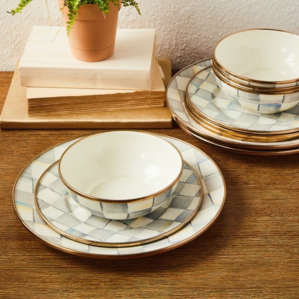 12pc Enamel Dinnerware Set