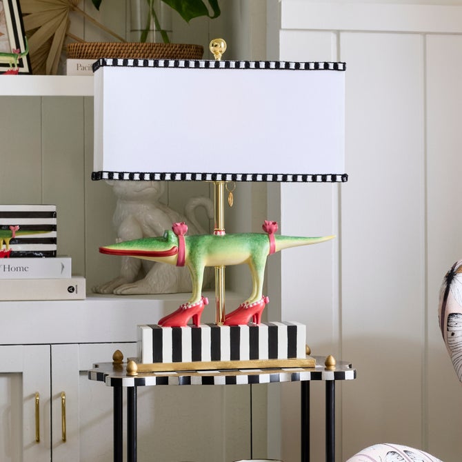 Patience Brewster Gloria Alligator Table Lamp image number 1