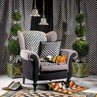 Courtly Check Small Ceramic Pendant Lamp