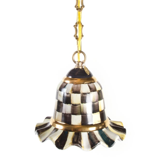 Courtly Check Small Ceramic Pendant Lamp image number 0
