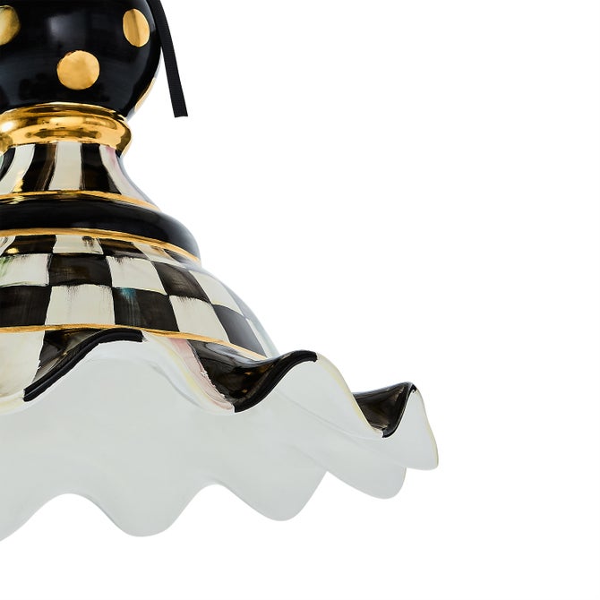 Courtly Check Medium Ceramic Pendant Lamp image number 5