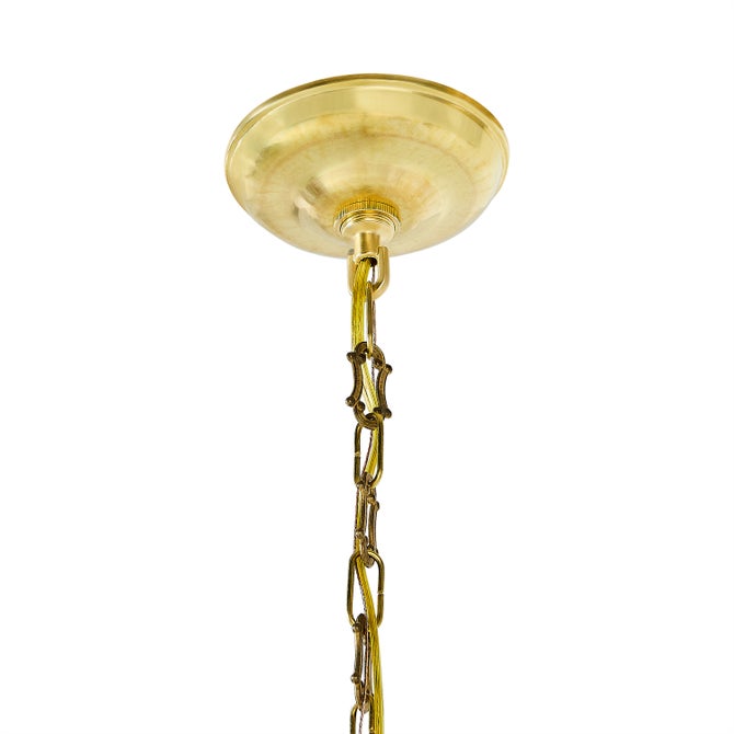 Courtly Check Flared Ceramic Pendant Lamp image number 2