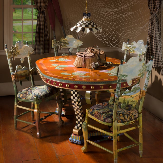 Courtly Check Ceramic Fluted Hanging Lamp image number 1