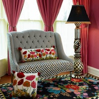 Courtly Check Ceramic Floor Lamp