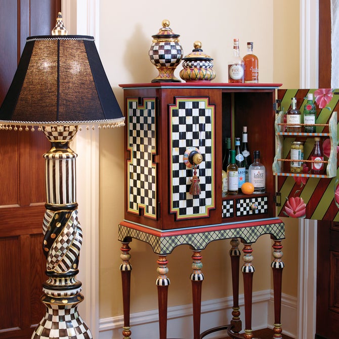 Courtly Check Ceramic Floor Lamp image number 7