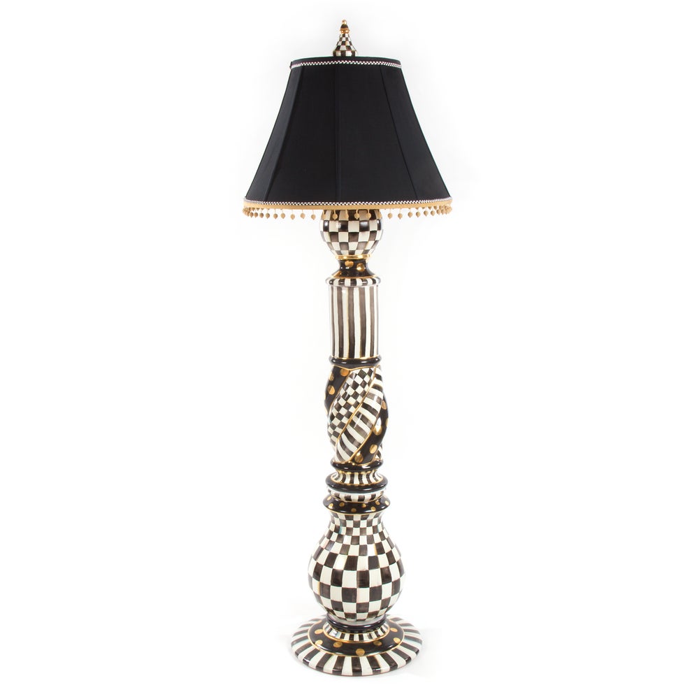 Courtly Check Ceramic Floor Lamp mackenzie-childs Panama imagen 1
