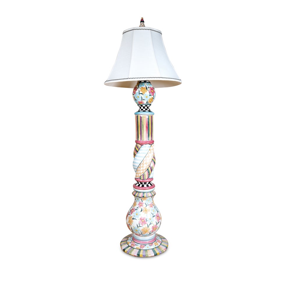 Painted Garden Ceramic Floor Lamp mackenzie-childs Panama imagen 1