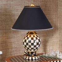 Courtly Check Ceramic Globe Lamp