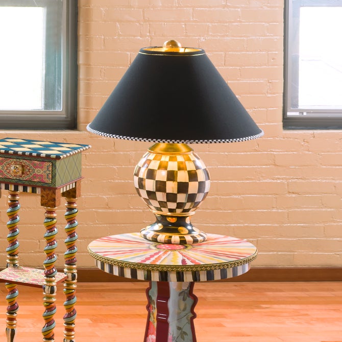 Courtly Check Ceramic Globe Lamp image number 7
