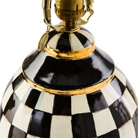 Courtly Check Ceramic Globe Lamp