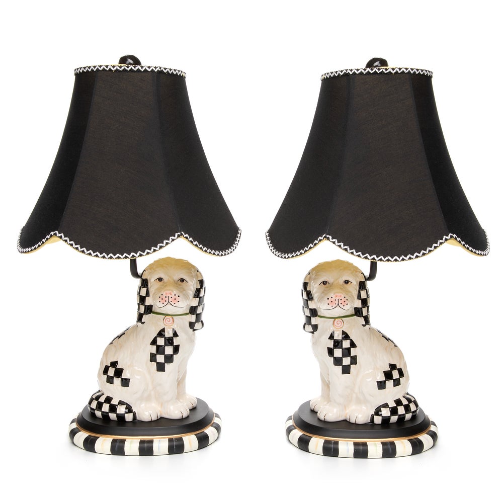 Staffordshire Dog Lamps, Set of 2 mackenzie-childs Panama imagen 1