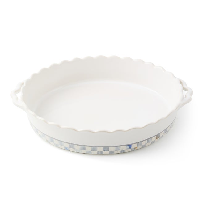 Sterling Check Everyday Large Oval Baker image number 0