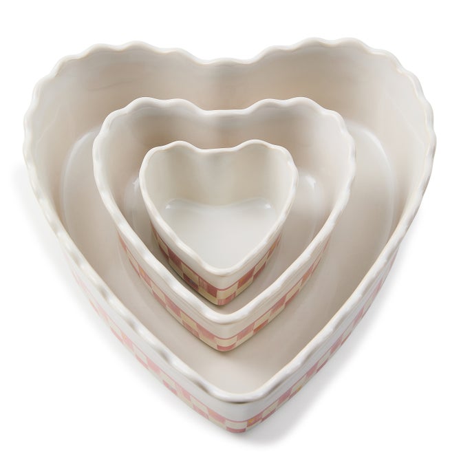 Rosy Check Everyday Heart Ramekins, Set of 2 image number 1