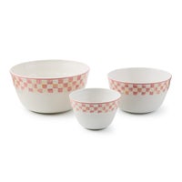 Rosy Check Everyday Mixing Bowls, Set of 3