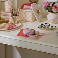 Pink Dotty Heart Ceramic Decor