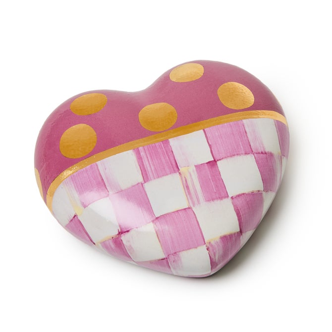 Pink Dotty Heart Ceramic Decor image number 2