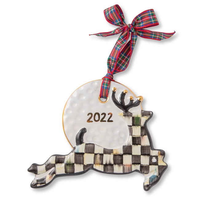 Courtly Check Stag Ornament image number 0