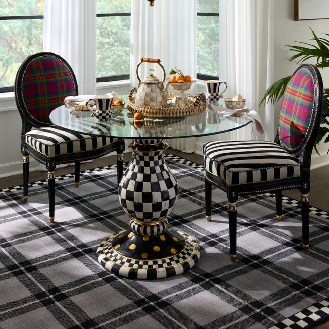 Courtly Check Ceramic Pedestal Table Base image number 5