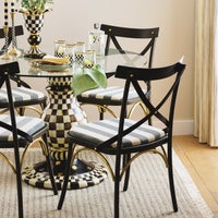 Courtly Check Ceramic Pedestal Table Base