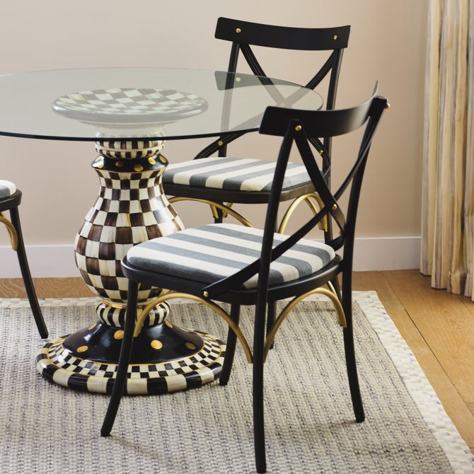 Courtly Check Ceramic Pedestal Table Base image number 7