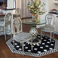 Courtly Check Ceramic Pedestal Table Base
