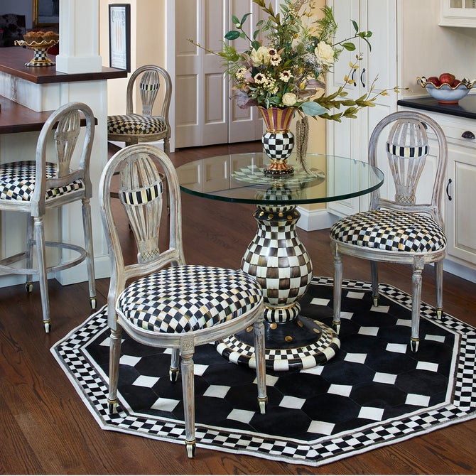 Courtly Check Ceramic Pedestal Table Base image number 4