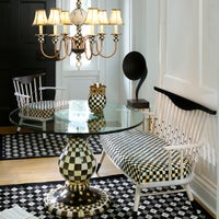 Courtly Check Ceramic Pedestal Table Base