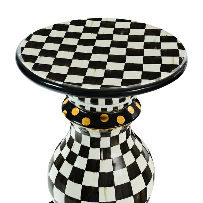 Courtly Check Ceramic Pedestal Table Base image number 10
