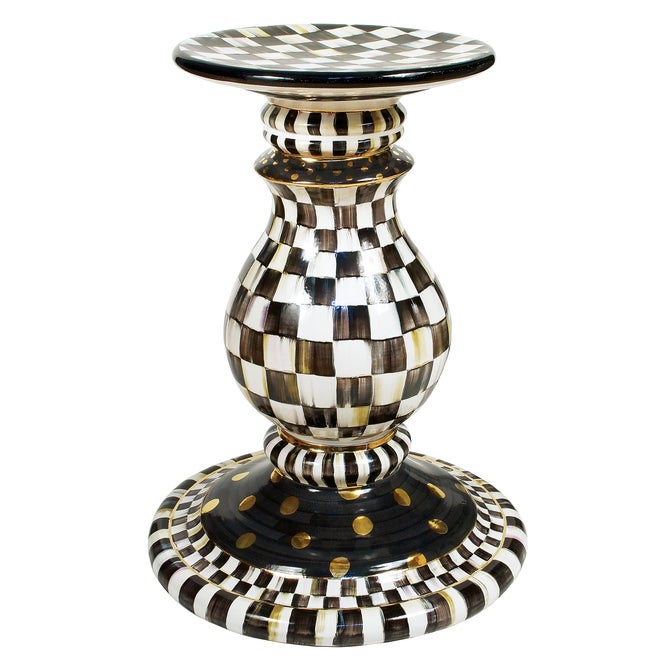 Courtly Check Ceramic Pedestal Table Base image number 0