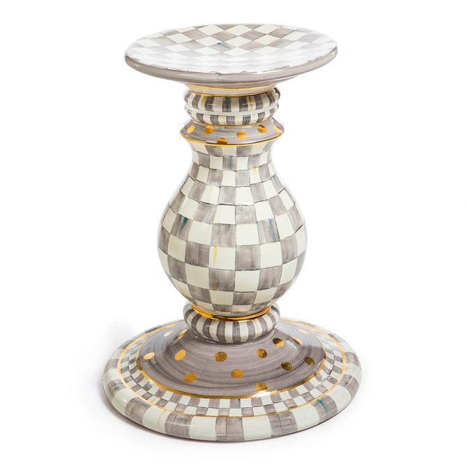 Sterling Check Ceramic Pedestal Table Base image number 0