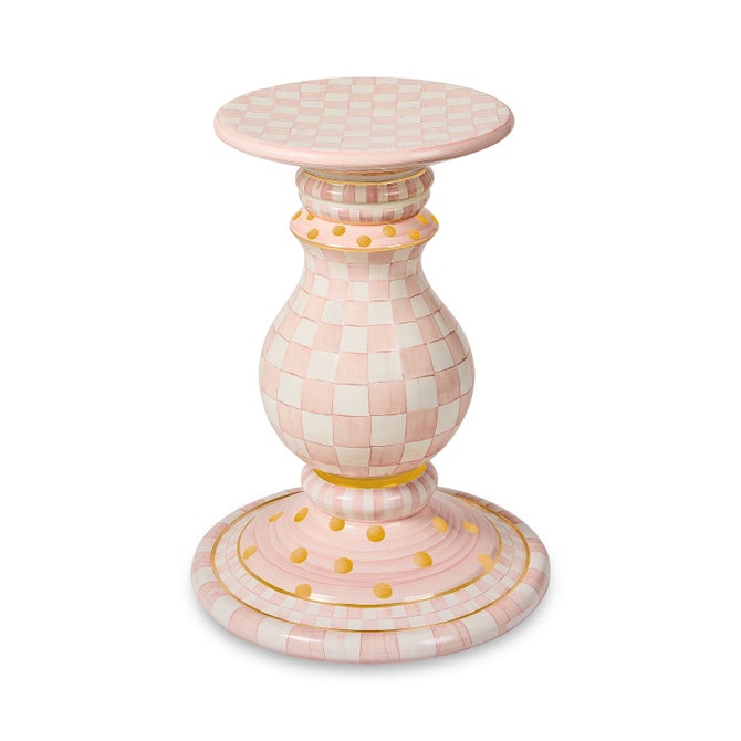 Rosy Check Ceramic Pedestal Table Base image number 0