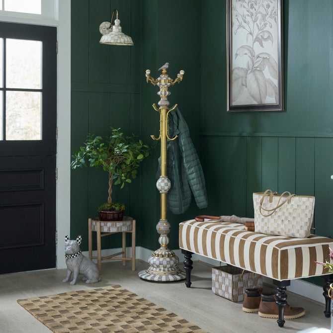 Sterling Check Coat Perch image number 4