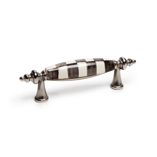 Courtly Check Nickel Drawer Pull image number 1