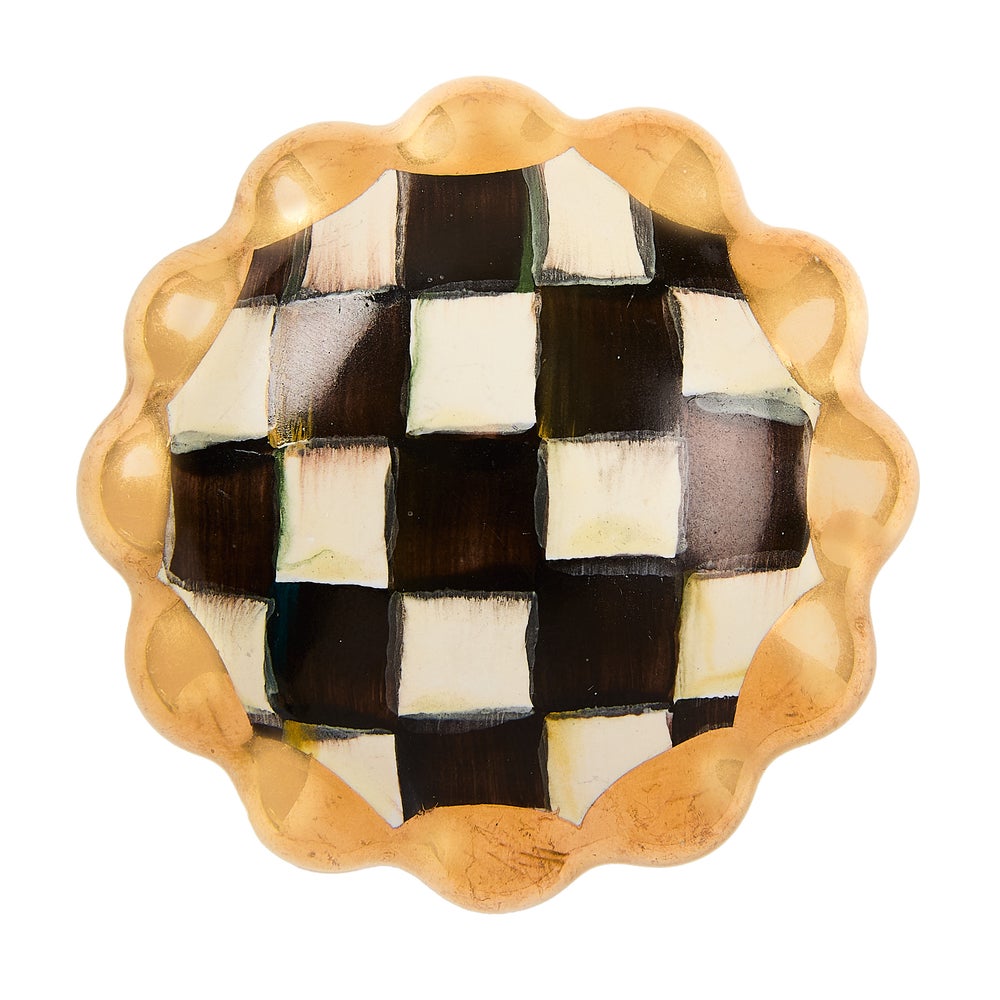 Courtly Check Round Knob mackenzie-childs Panama imagen 1 Courtly Check Round Knob mackenzie-childs Panama imagen 1