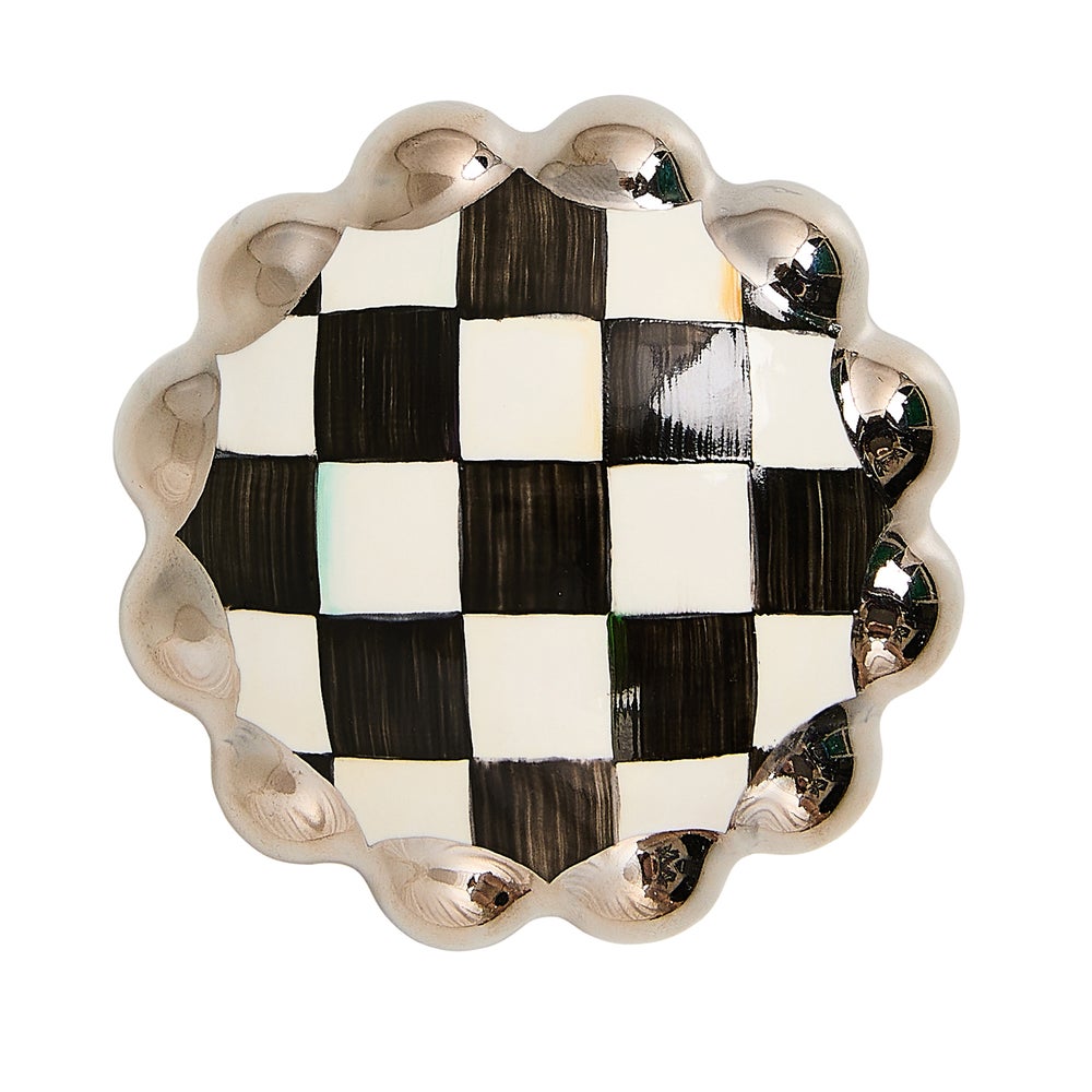 Courtly Check Platinum Round Knob mackenzie-childs Panama imagen 1