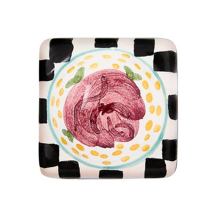 Rose Petit Four Square Knob