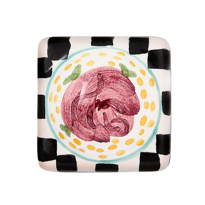 Rose Petit Four Square Knob image number 0