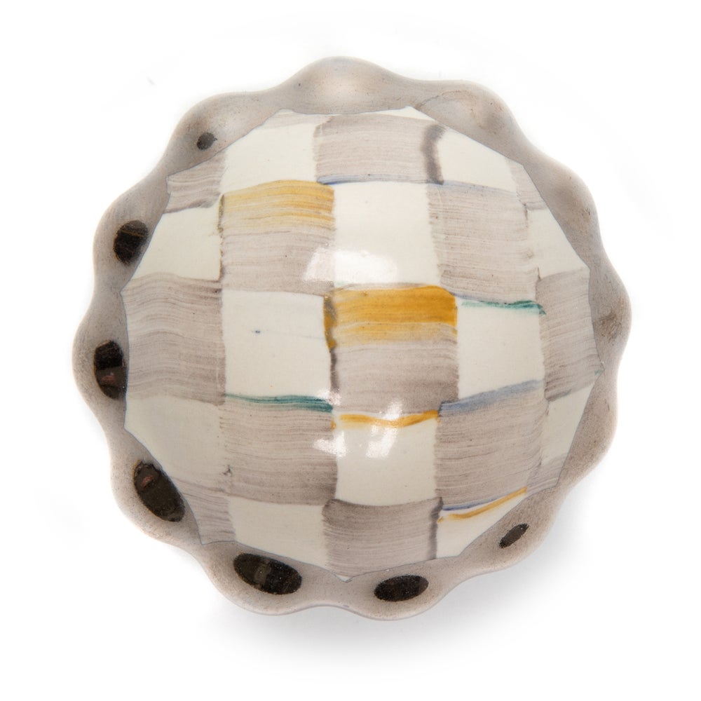 Sterling Check Petit Four Round Knob mackenzie-childs Panama imagen 1