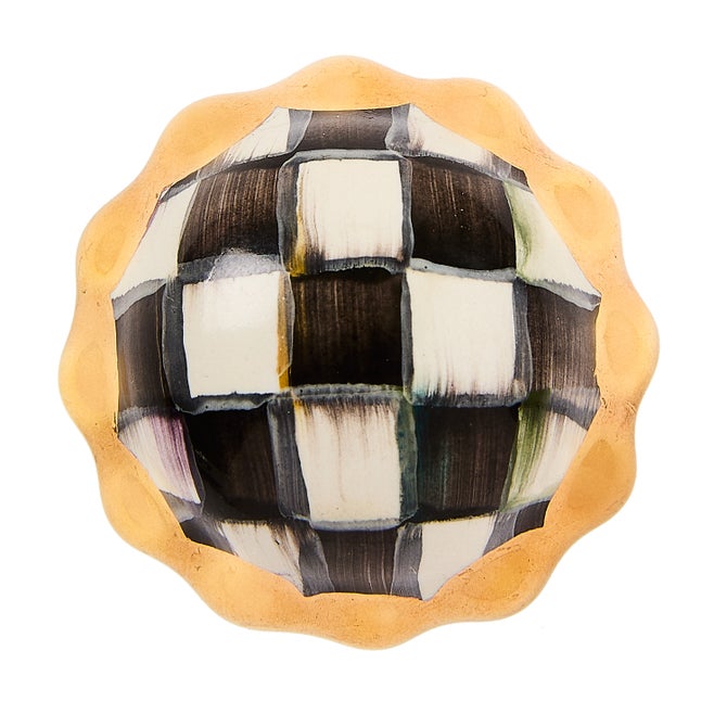 Courtly Check Petit Four Round Knob image number 0